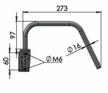 Mirror Arm throw 273mm